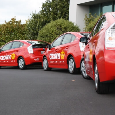 Crown's hybrid-vehicles - use of low emission car and truck technology. 