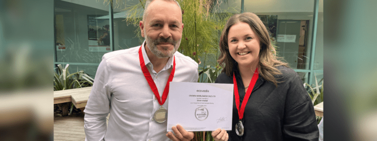 Crown NZ receives EcoVadis Silver Medal in our sustainability assessment | Crown NZ