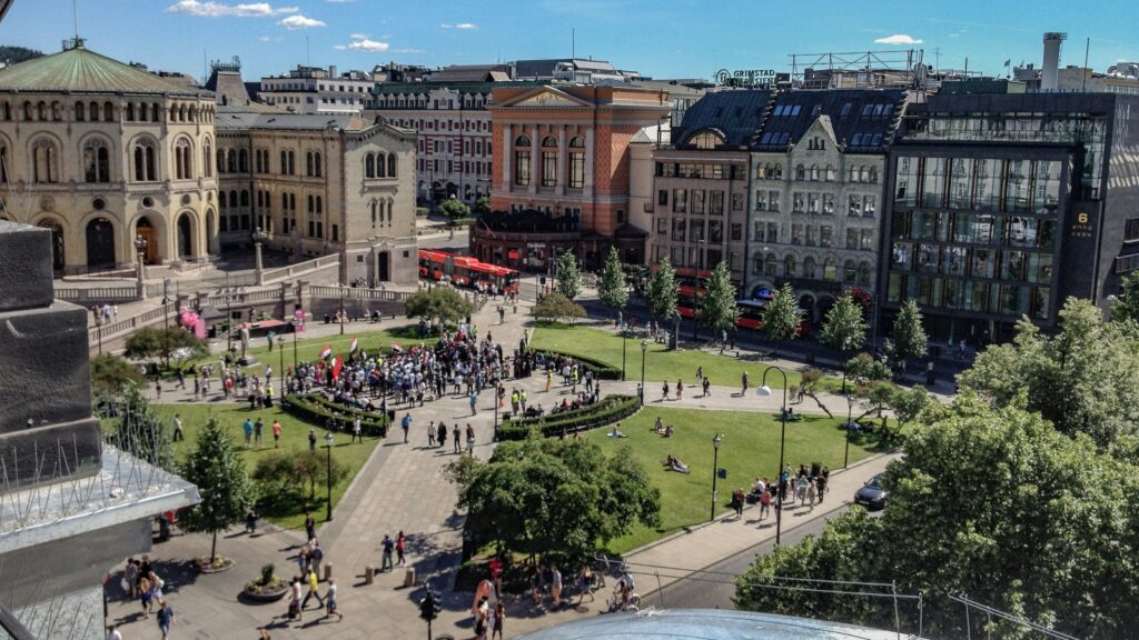Norway Olso City Square Gunnar Ridderstrom