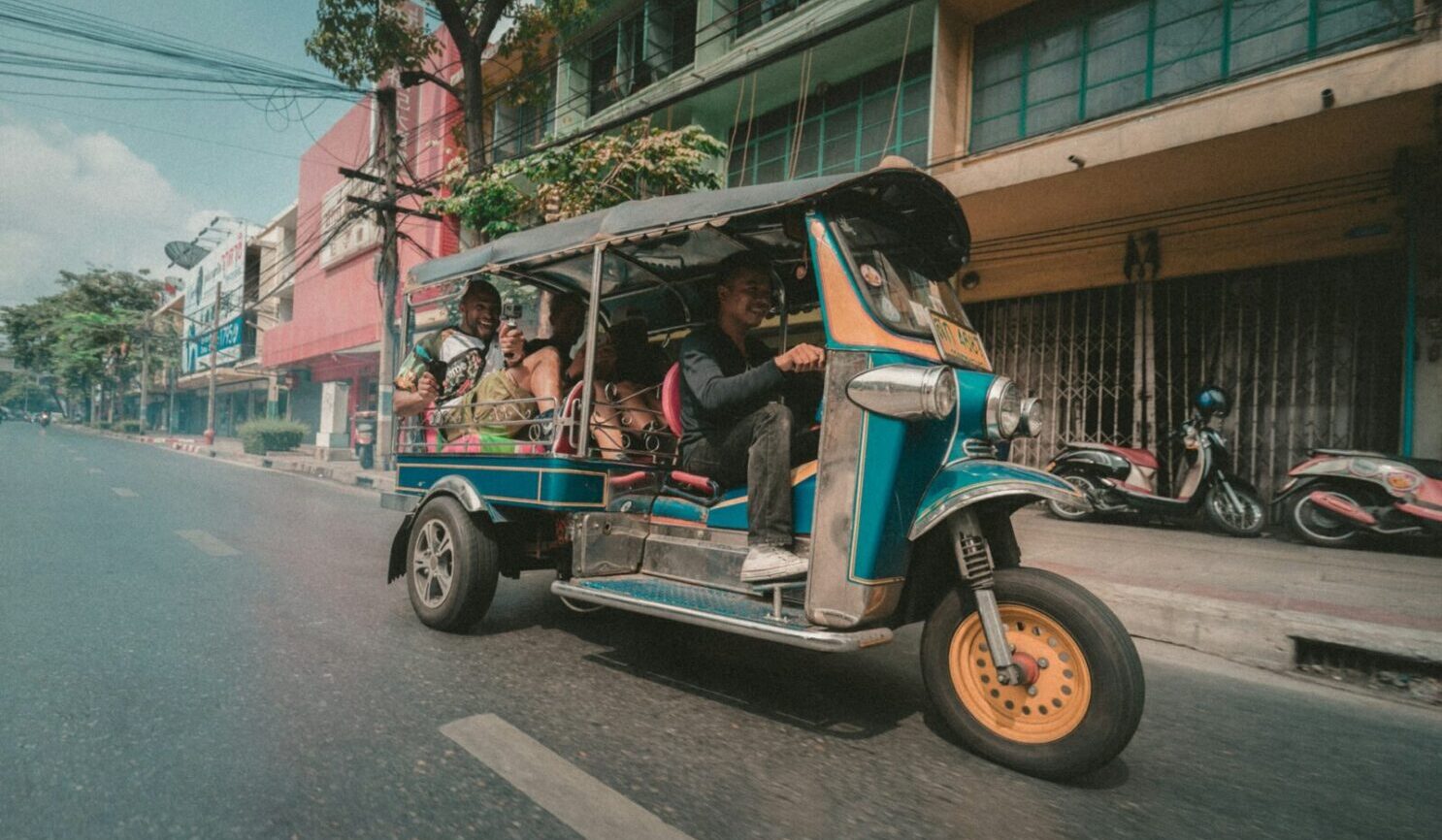 Thailand Riding a tuk tuk in Bangkok Jakob Owens