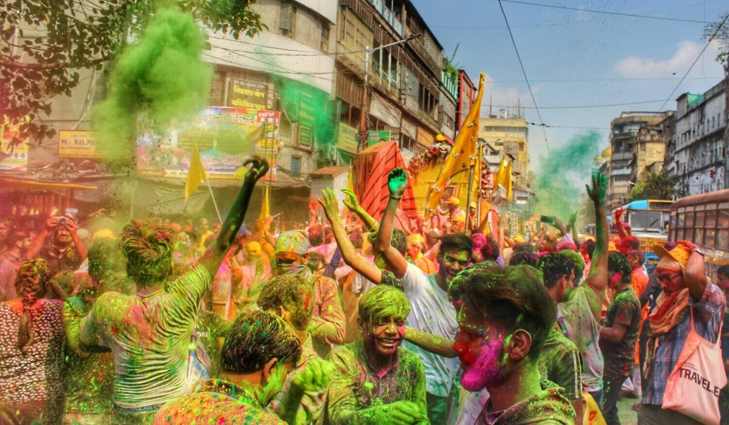Holi Festival in the City of Joy, Kolkata. Photo by Dibakar Roy