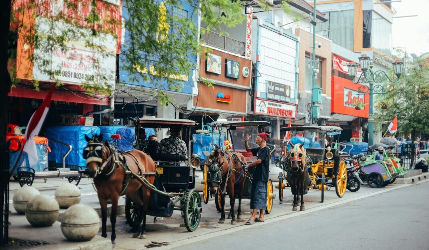 Horse & carts waiting for customers in Yogyakarta City. Photo by Farhan Abasjpg