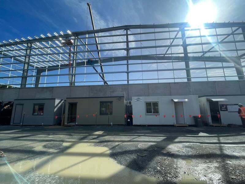 Construction rising from the foundations for Crown Worldwide NZ's new warehouse