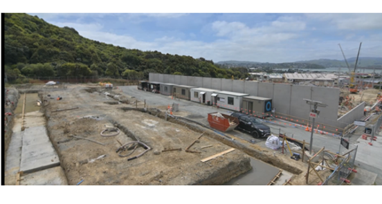 Back end of the new Crown Worldwide NZ warehouse being built