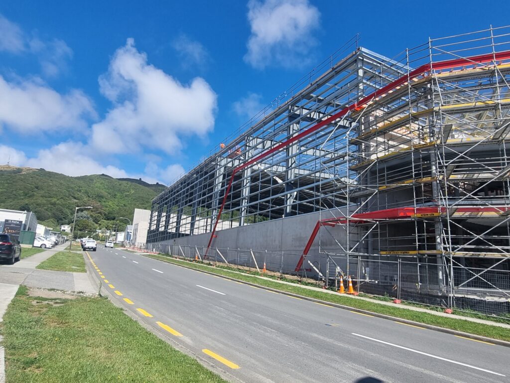 

Street view of Crown NZ's new build under construction in Porirua, Wellington – Feb 2026