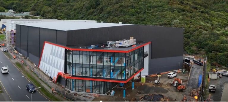 Offices in Crown's new build in progess Porirua, Wellinton, NZ July 2026