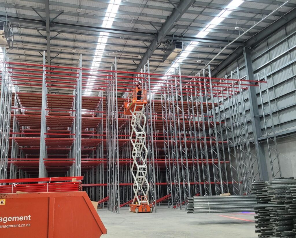 Racking going into Crown's Warehouse2