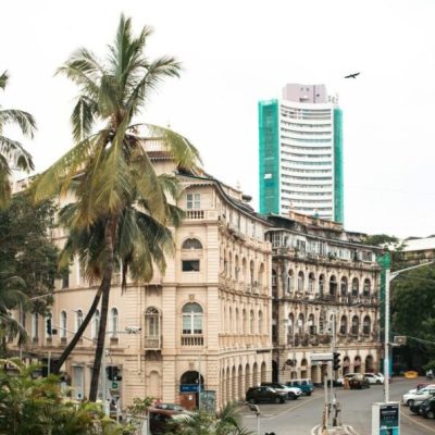 Horniman Circle taken from the steps of Asiatic Library in Fort, South Mumbai by Zoshua Colah