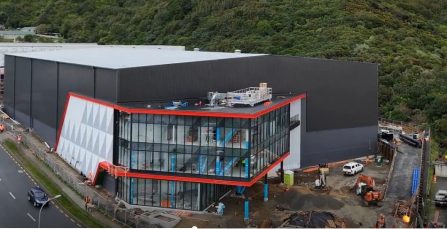 Offices in Crown's new build in progess Porirua, Wellinton, NZ July 2026